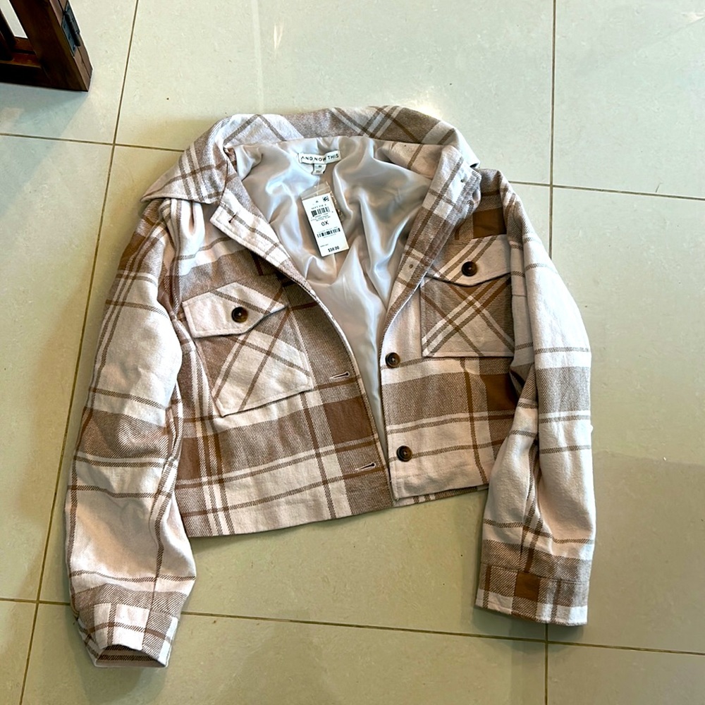 NWT Plaid Jacket
